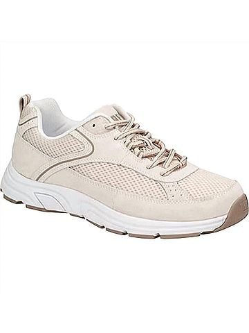 Drew Women's Athena Shoes in Cream Suede/Mesh (view 1)