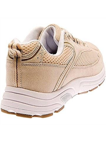 Drew Women's Athena Shoes in Cream Suede/Mesh (view 2)