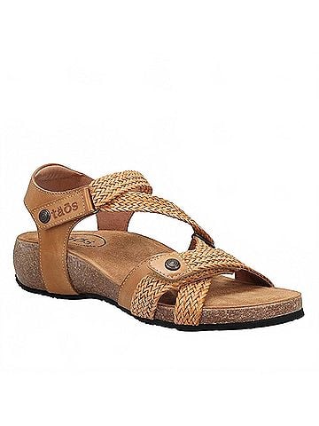 Taos Women's Trulie Wedge Sandals in Camel (view 1)