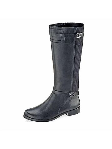 Aetrex Women's Chelsea High Riding Boots in Black (view 2)