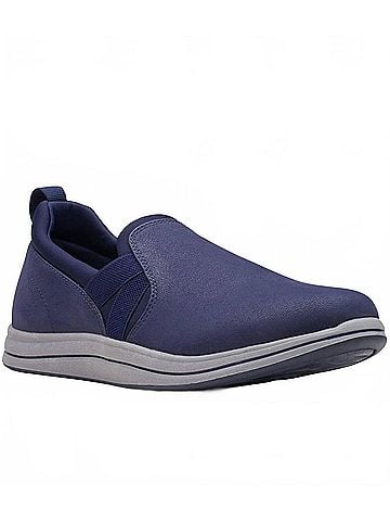 Clarks Women's Breeze Bali Slip-On Shoes in Navy (view 1)