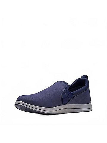 Clarks Women's Breeze Bali Slip-On Shoes in Navy (view 2)