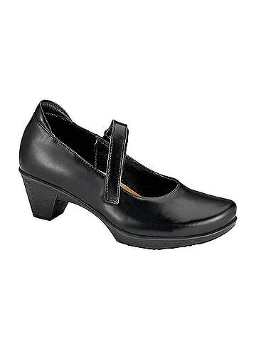Naot Women's Muse Mary Jane Shoes in Black/Madras (view 1)