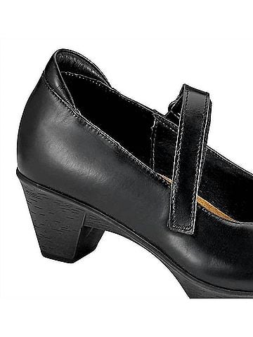 Naot Women's Muse Mary Jane Shoes in Black/Madras (view 2)