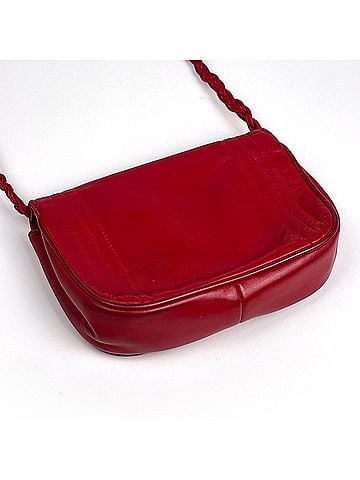 Chanel Chanel CHANEL Shoulder Bag Coco Mark Leather Red Women's (view 2)