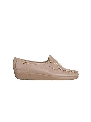 SAS Women's Classic Slip On Moccasin in Mocha (view 1)