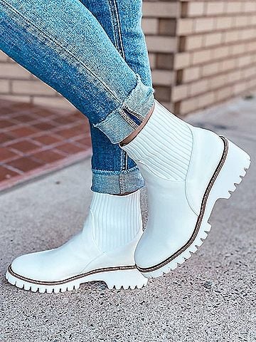 Matisse Blaire Boots in White (view 2)