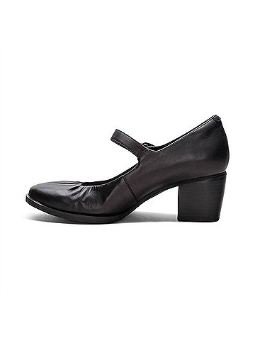 Aetrex Women's Sara Mary Jane Pump Heels in Black (view 2)