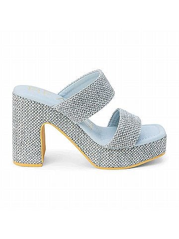 Matisse Women's Gem Platform Heel Sandals in Light Blue (view 1)