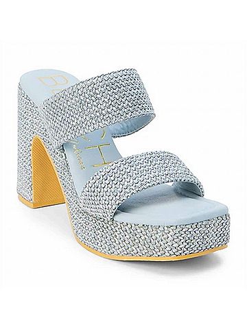 Matisse Women's Gem Platform Heel Sandals in Light Blue (view 2)