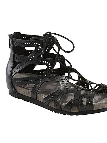 Earth Origins Women's Linden Lehi Sandal in Black (view 2)