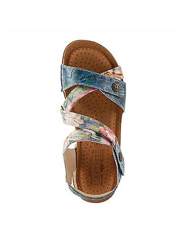 Spring Step Women's Collette Sandal in Blue Multi (view 2)