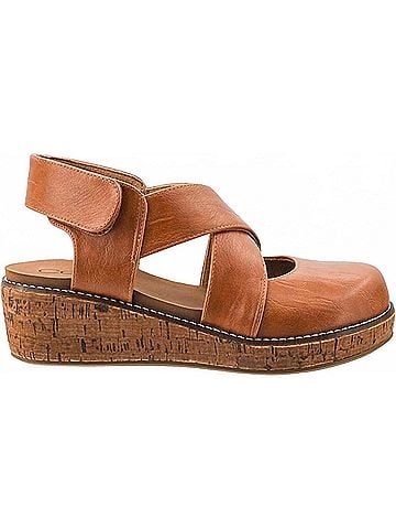 Corkys Women's Bring It In Wedge in Cognac (view 1)