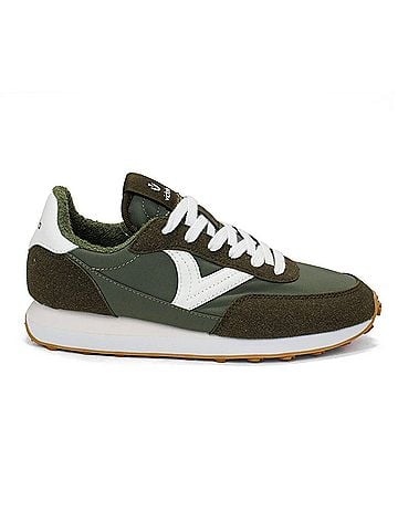 Victoria Women's Astro Monochrome Nylon Sneakers in Khaki (view 1)