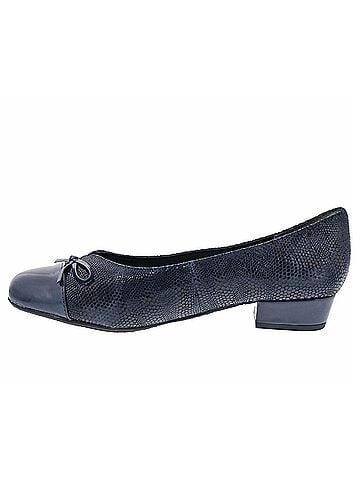 Ros Hommerson Women's Tawnie Leather Slip On Casual Shoe in Navy (view 2)