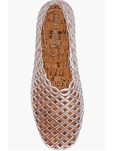 Steve Madden Women's The Grove Jelly Flat in Clear (view 2)