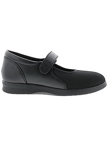 Drew Women's Bloom Ii Shoes in Black Calf/Strech (view 1)