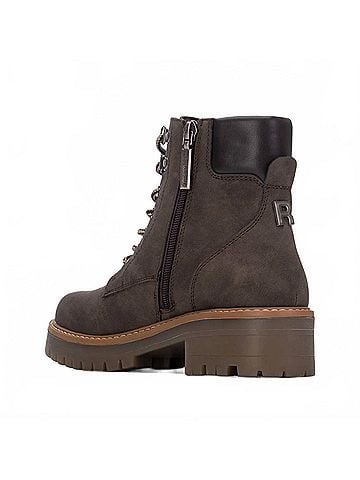 Refresh Women's Combat Ankle Booties in Brown (view 2)