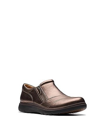 Clarks Women's Certina Pure Shoes in Bronze (view 2)