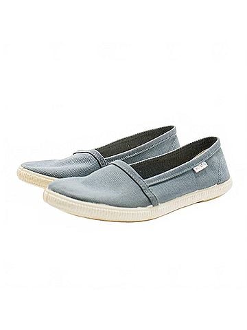 Victoria Women's Slip On Cotton Flat Shoes in Antracita (view 2)