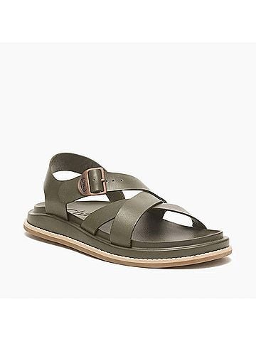 Chaco Women's Townes Sandal in Olive Night (view 1)