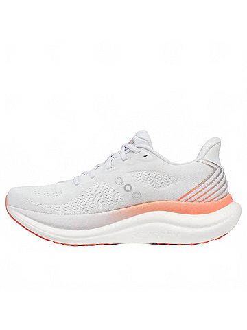 Saucony Women's Triumph 23 Running Shoes in White/Wistful (view 2)