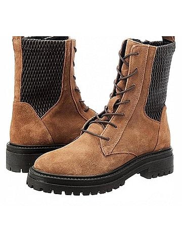 GEOX Girls' Iridea Ankle Boots in Brown Coffee (view 2)