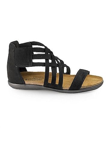 Naot Women's Marita Sandal in Black/Velvet/Nubuk (view 1)