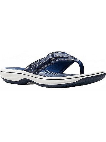 Clarks Women's Breeze Sea Open Toe Sandals in Navy (view 1)