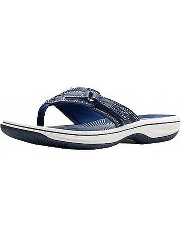 Clarks Women's Breeze Sea Open Toe Sandals in Navy (view 2)