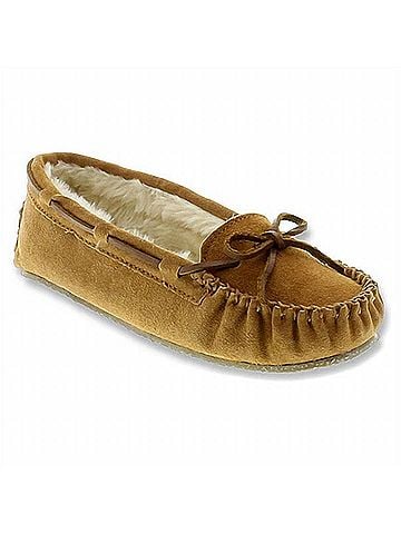 Minnetonka Women's Cally Shoes in Cinnamon Suede (view 1)