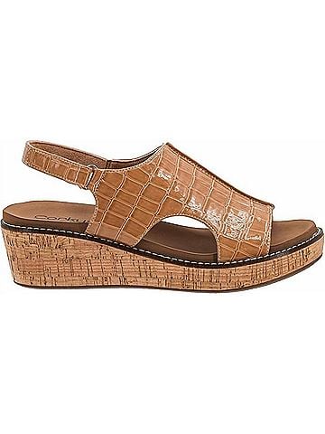 Corkys Women's Volta Wedge in Caramel Patent Croco (view 2)
