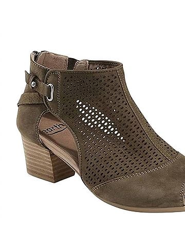 Earth Origins Women's Ivy Sahara Heels in Dark Olive Suede (view 2)
