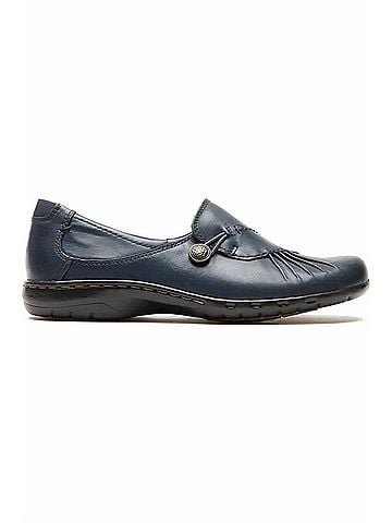 Rockport Women's Paulette Slip-On Shoes in Navy (view 2)