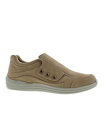 Drew Women's Boquet Monk Strap Shoe - Wide in Taupe Nubuck (view 1)