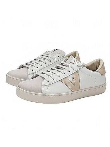 Victoria Women's Berlin Casual Low Top Leather Sneakers in Hielo (view 2)