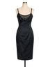 Blumarine 100% Silk Black Silver Cocktail Dress Size 8 - photo 1