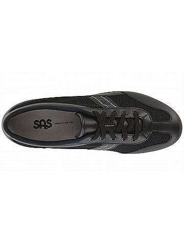 SAS Woomen's Ft Mesh Walking Shoes in Black (view 2)