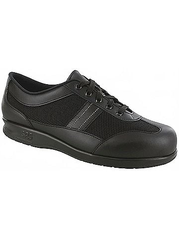 SAS Woomen's Ft Mesh Walking Shoes in Black (view 1)