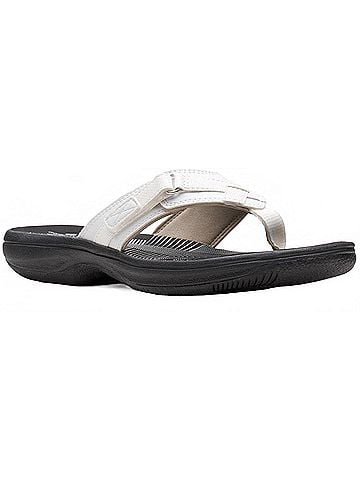 Clarks Women's Breeze Sea Sandals in White (view 1)