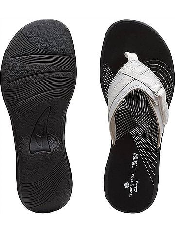 Clarks Women's Breeze Sea Sandals in White (view 2)