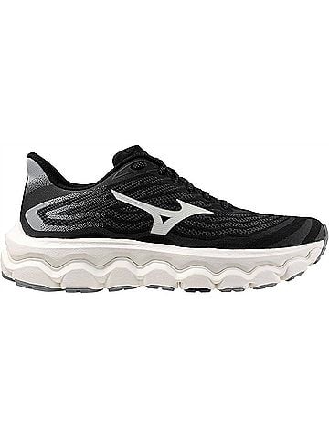 Mizuno Women's Wave Horizon 8 Wide Width Shoe in Black/ White (view 1)