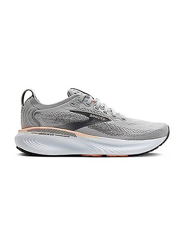 Brooks Women's Adrenaline 25 Shoes in Grey/Blackened Pearl/Coral (view 2)