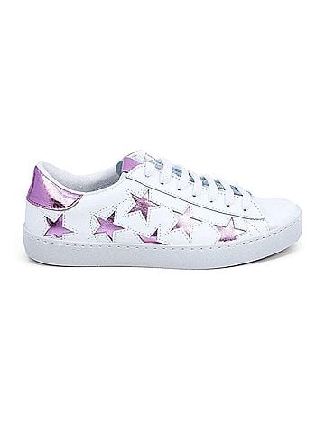 Victoria Women's Fashion Leather Sneakers in Rosa (view 1)