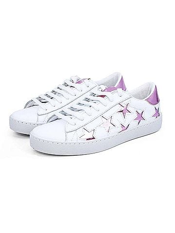 Victoria Women's Fashion Leather Sneakers in Rosa (view 2)