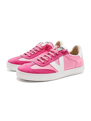 Victoria Women's Berlin Monochrome Trainer Shoes in Fuchsia (view 2)
