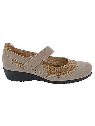 Drew Women's Genoa Maryjane Shoes in Taupe Microdot (view 2)