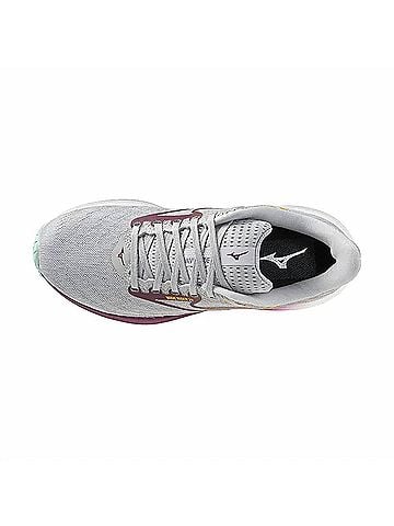 Mizuno Women's Wave Rider 29 Running Shoes in Harbor Mist/Dark Purple (view 2)
