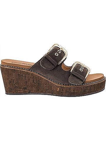 Corkys Women's Double Dare Wedge in Chocolate (view 1)