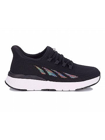 Drew Women's Halo Ii Hands Free Athletic Shoe in Black Mesh Combo (view 1)